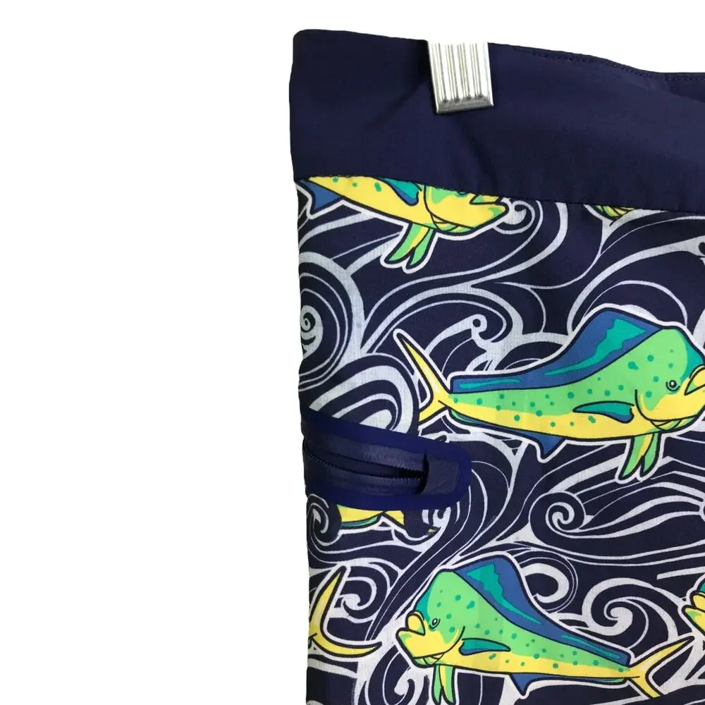 Vineyard Vines Board Shorts Men 30 Dolphin Fish Wave Laser Cut Board Shorts $145